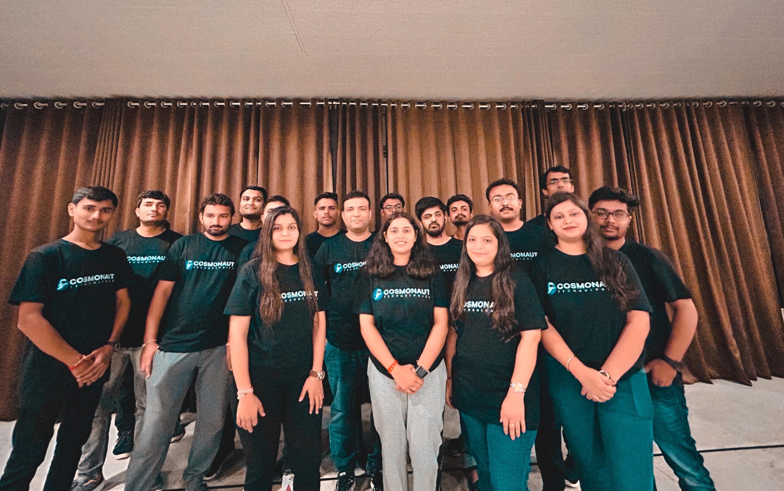 Team gathered together at a company event
